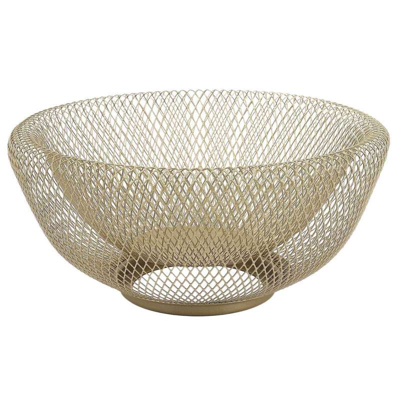 Wrought Iron Fruit Basket Double Layer Nordic Style Storage Plate