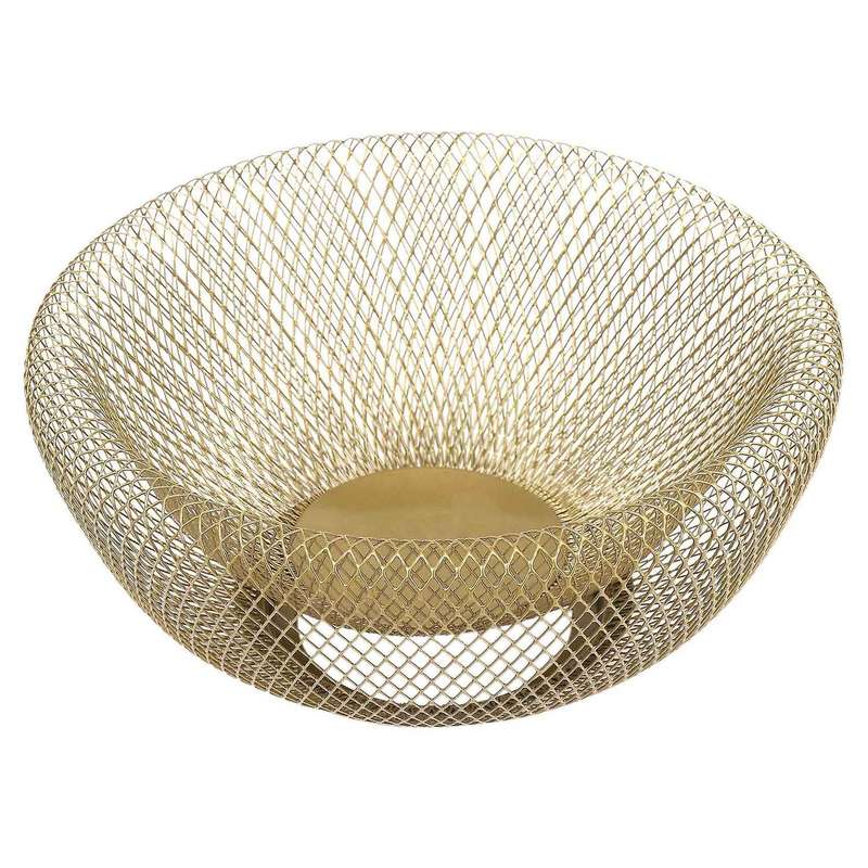 Wrought Iron Fruit Basket Double Layer Nordic Style Storage Plate