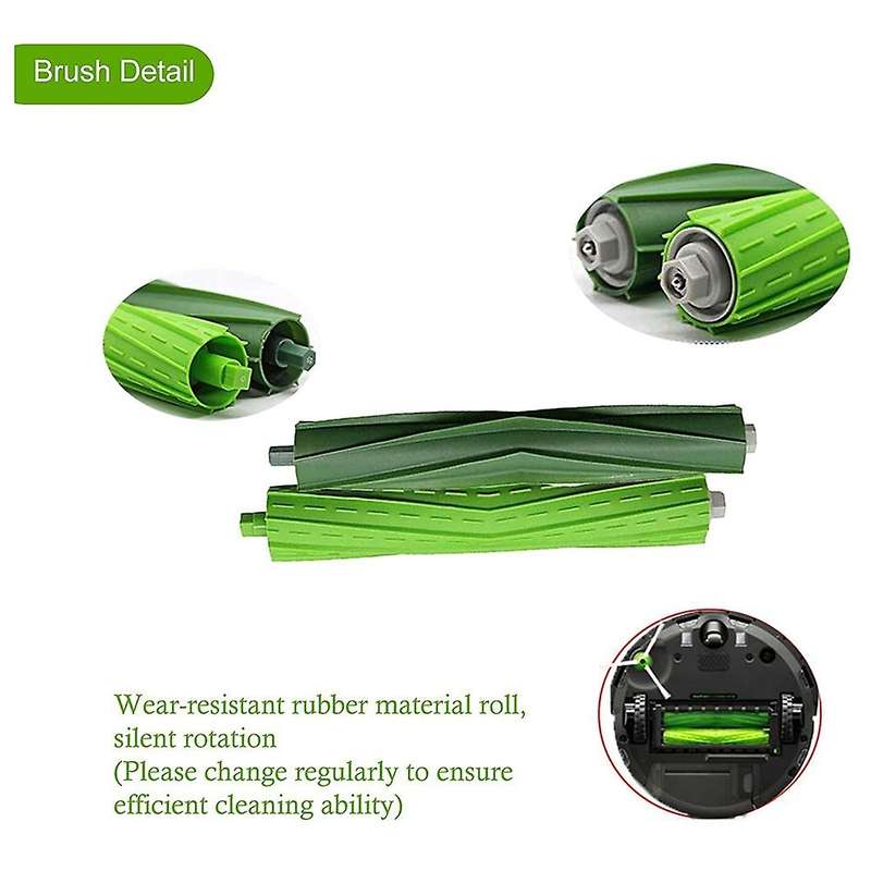 4pcs Replacement Brush Roller for Irobot Roomba I7/e5/e6/i3