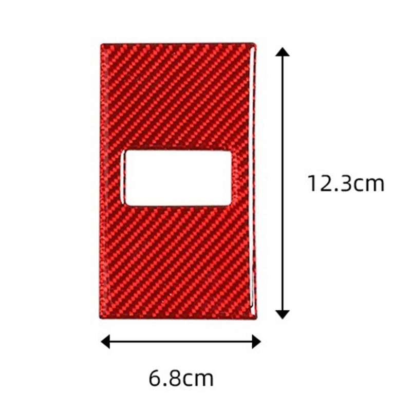 Car Red Rear Seat Adjust Button Frame Trim for Panamera 2010-2016