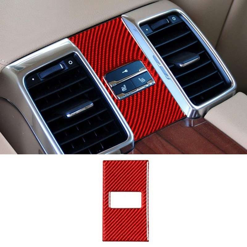 Car Red Rear Seat Adjust Button Frame Trim for Panamera 2010-2016