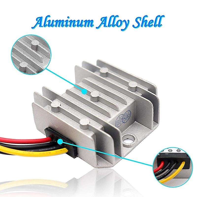 Dc 24v to 12v Converter, 5a 60w, Step Down Waterproof with Shell