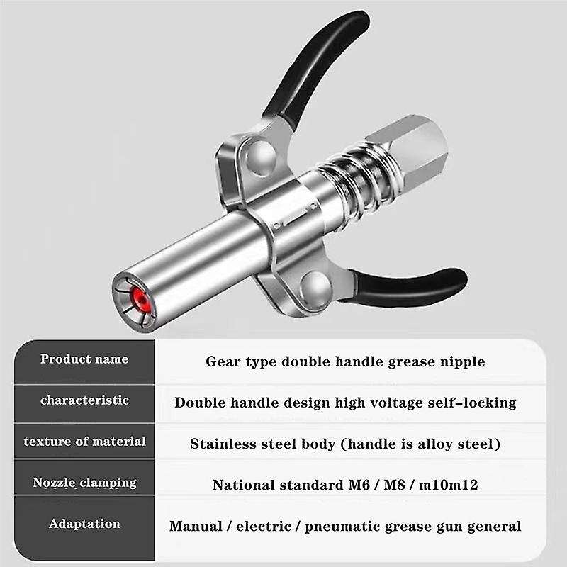 Grease Coupler without 30cm Hose Gear Grease Nozzle 10000psi