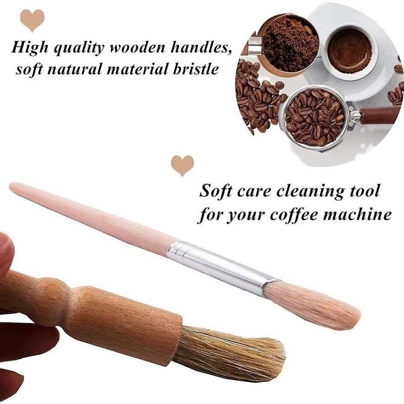 Coffee Brush Set Espresso Brush Kit,wooden Coffee Grinder Machine
