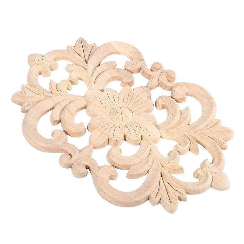 2 European Style Woodcarving Furniture Inlaid Decals Unpainted Frame