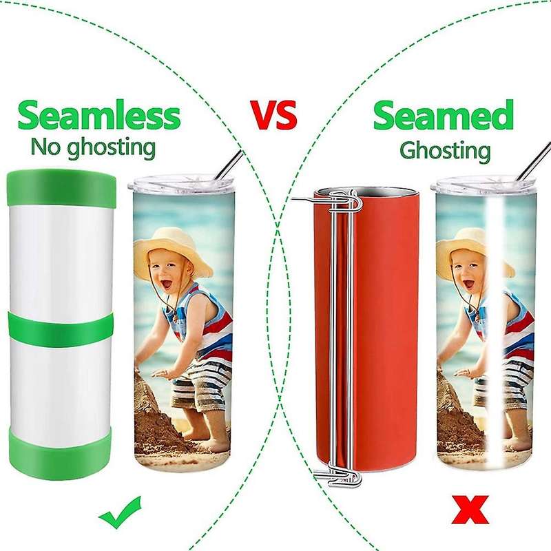 12 Pieces Silicone Bands for Sublimation Tumbler with Tape