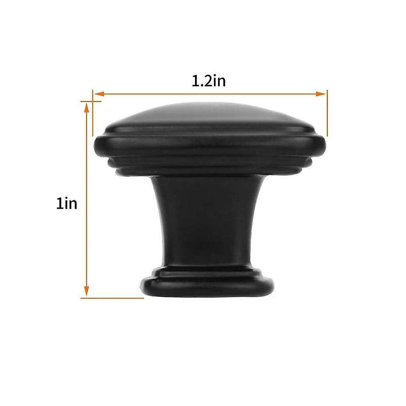 Drawer Knobs Handles 12pcs Black Pulls for Wardrobe Hardware, Kitchen