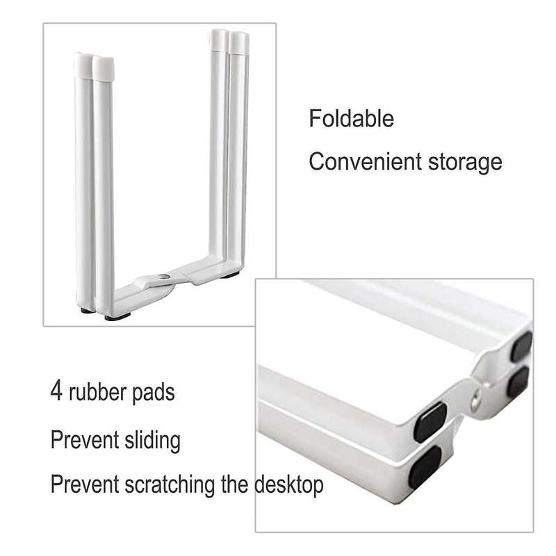 Plastic Bags Holder for Bottles, Cups and Wine Glass Baggy Rack-white