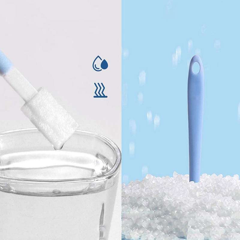 Disposable Toilet Brush Set,2 Handles and 100 Toilet Brush Head