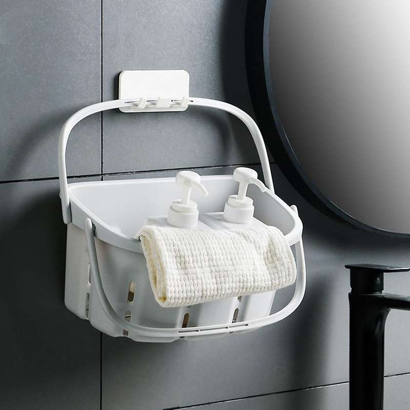 Creative Hanging Portable Storage Household Hanging Basket Gray