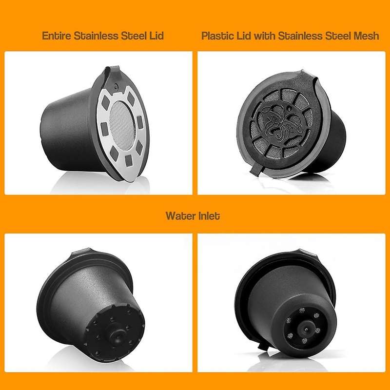 6pcs Update Version Coffee Capsule for Nespresso Maker with Lid