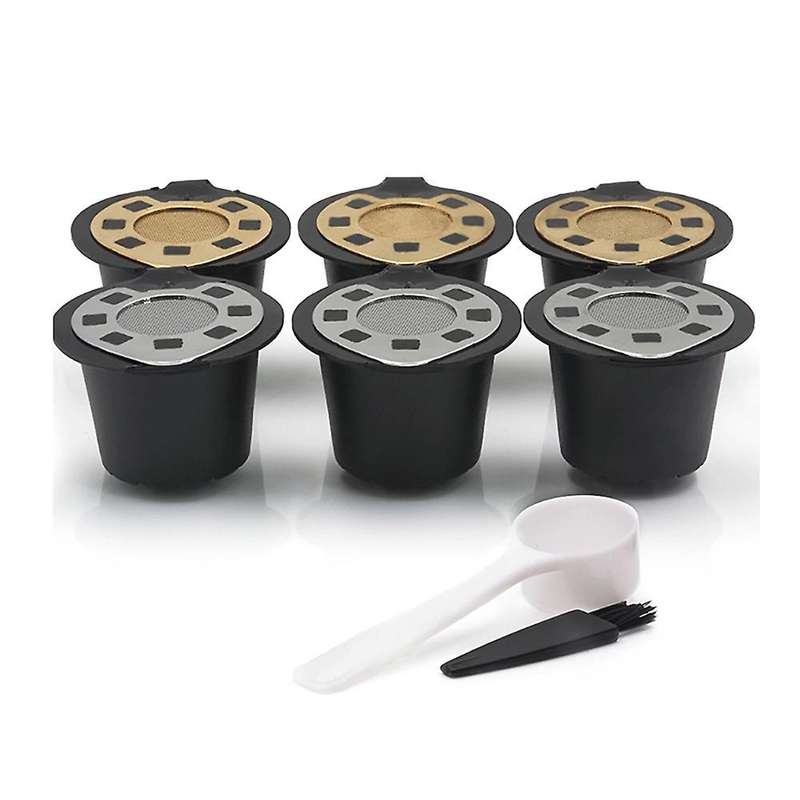 6pcs Update Version Coffee Capsule for Nespresso Maker with Lid