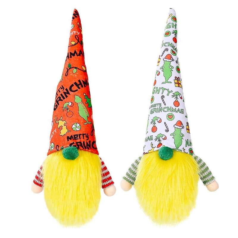 2pcs Christmas Gnome Merry Christmas Santa Gnome Plush Doll