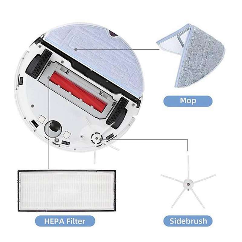 For Xiaomi Roborock S7plus with Filter,mop Cloth and Side Brush,etc