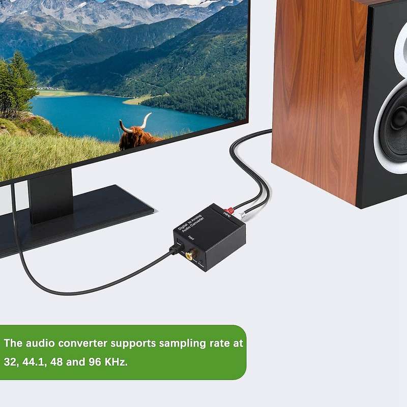 Audio Converter Analog R/l Rca to Digital Coaxial Cable (uk Plug)