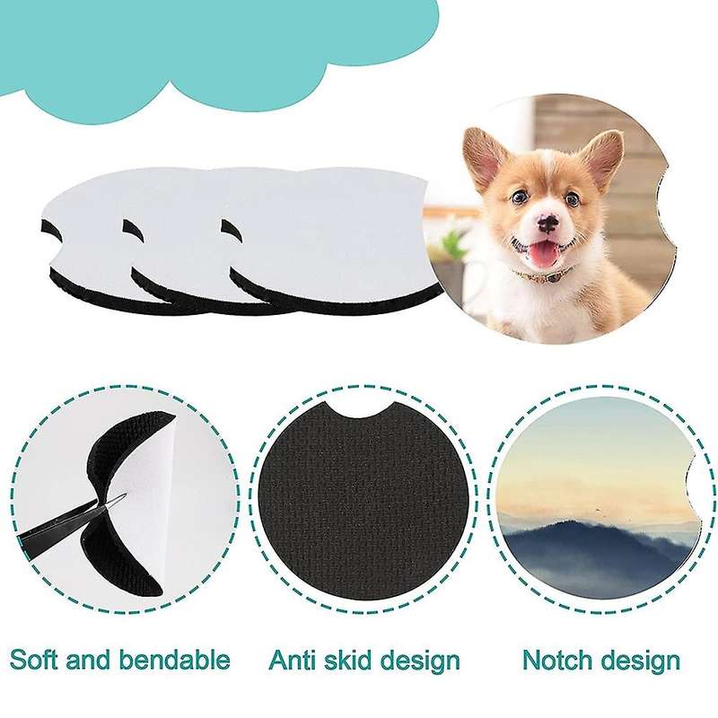 Sublimation Cup Coasters Blanks 32 Pack,2.75 Inch Cup Coaster
