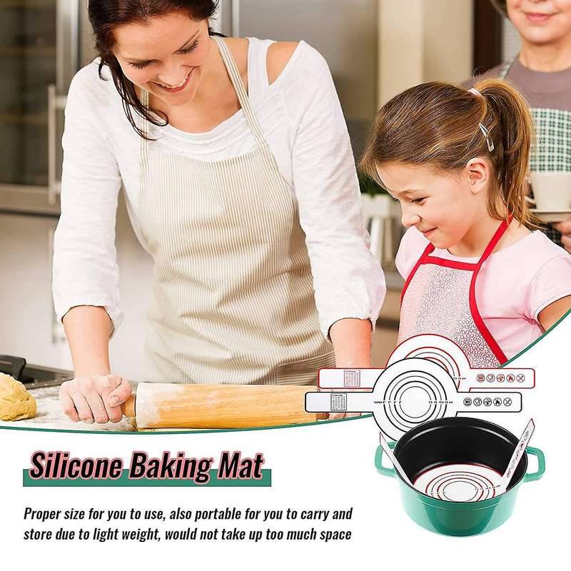 Silicone Baking Mat for Dutch Oven Bread Baking,non-stick Baking Mat