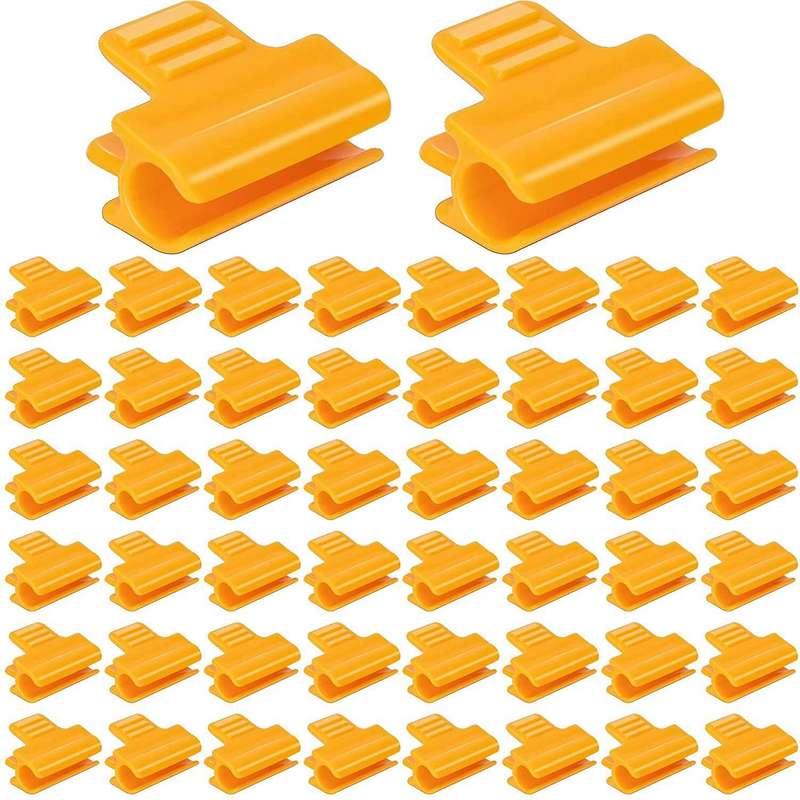 50pcs Greenhouse Clamps 0.43 Inch Film Row Cover Netting Tunnel Clips