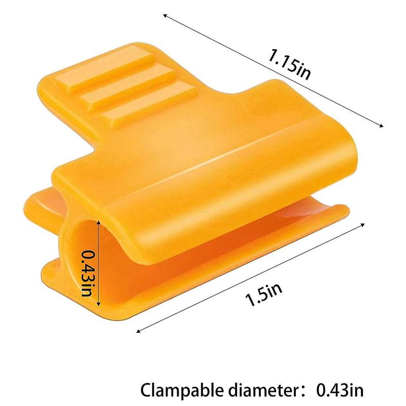 50pcs Greenhouse Clamps 0.43 Inch Film Row Cover Netting Tunnel Clips