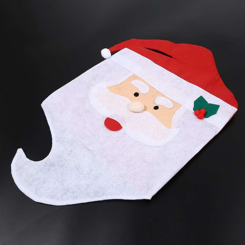 2pcs/set Xmas Mr and Mrs Santa Claus Kitchen Dinner Chair for Home