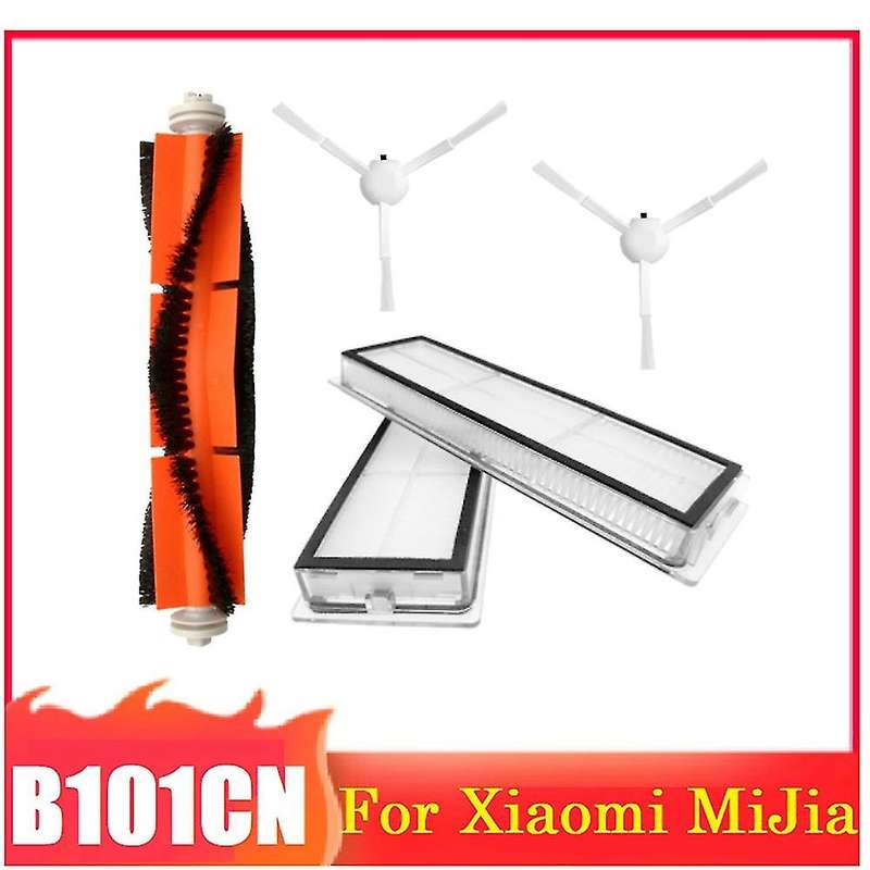 5pcs Replacement Parts Kit for Xiaomi Hepa Filter Main Side Brush