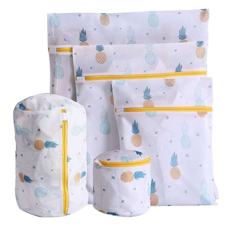 5-piece Set Of Anti-deformation Underwear Cleaning Bag Yellow