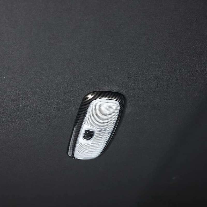 For Ford Ranger 2015+ Carbon Fiber Car Rear Reading Light Lamp Cover