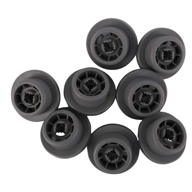 8pcs Dishwasher Lower Rack Basket Dishrack Wheel for Profilo/bosch