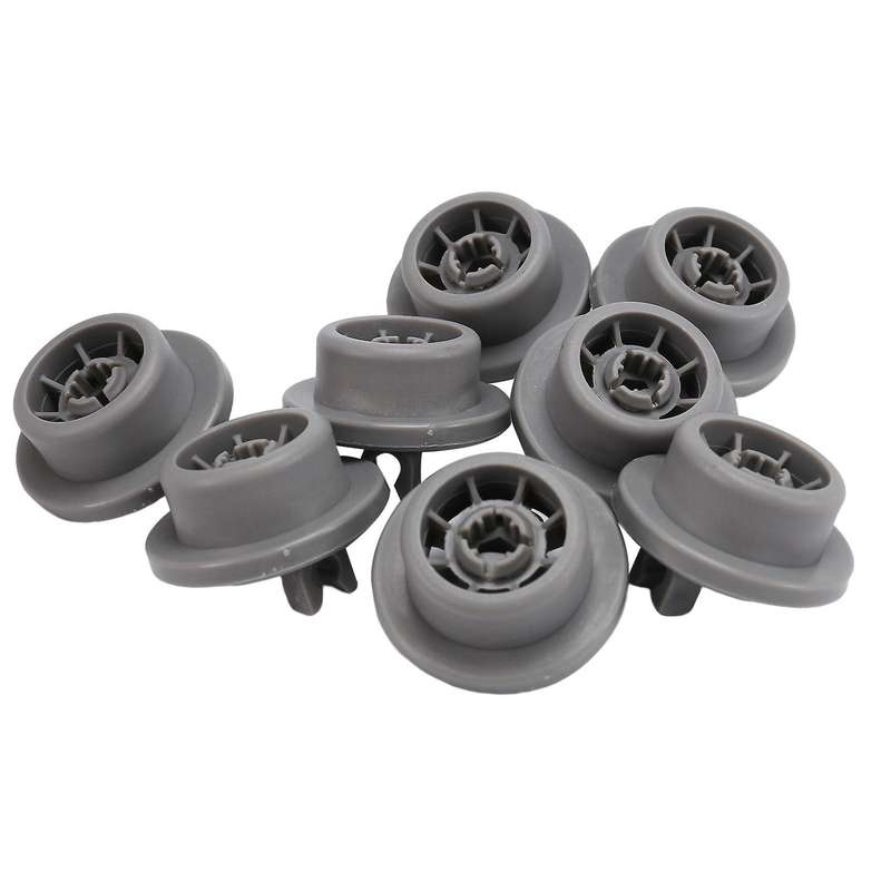 8pcs Dishwasher Lower Rack Basket Dishrack Wheel for Profilo/bosch