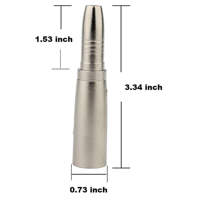 5pcs Xlr 3pin Male to 6.35mm 1/4in Female Jack Stereo Audio Adapter