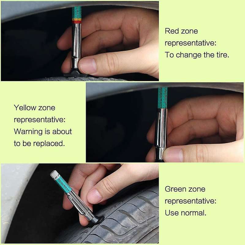 10pcs Tyre Depth Measurement Tools Coded for Car Trucks Motorcycles