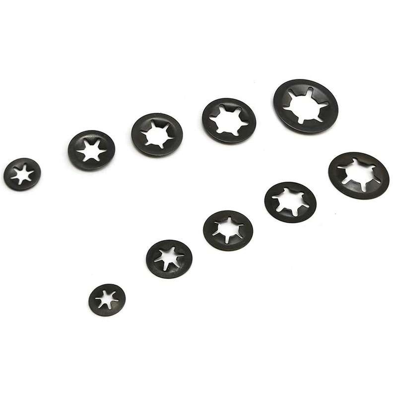 260pcs Torx Washer, Torx Hole Bearing Clamp Retaining Ring Set