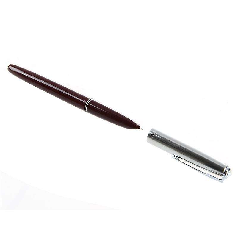3x Hero 616 Fountain Pen Hooded Golden Nib Dark Red Barrel Small