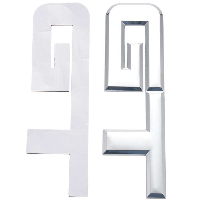 2x 3d Car Sticker for Ford Mustang Focus Mk 1 2 3 7 Mondeo Car Silver