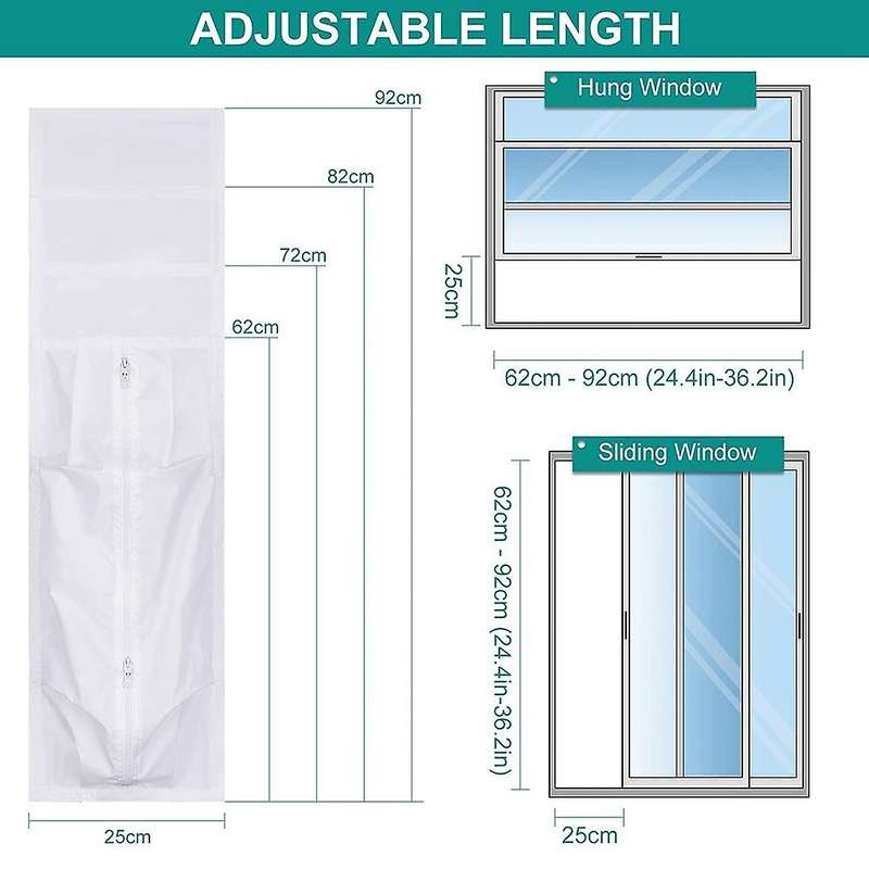Hung Window Seal for Air Conditioner, Ac Unit Kit, for Tumble Dryer