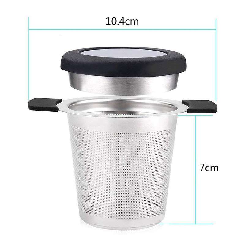 Filtre A The Acier Inoxydable The Passoire A The Avec(argent, Noir)