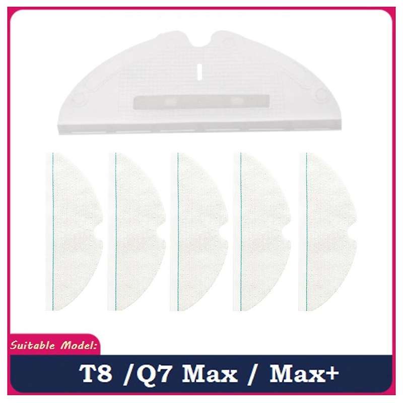 6pcs for Roborock T8 / Q7 Max / Max+ Robot Mop Cloth Mop Card Board