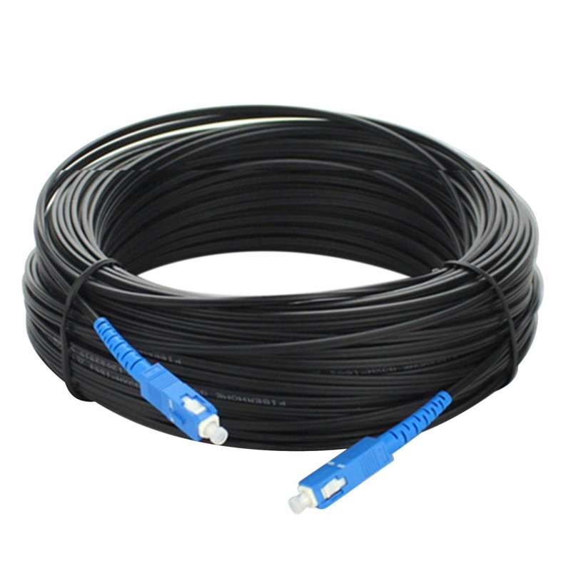 Fiber Optic Sc Single Mode Simplex Outdoor Ftth Drop Patch Cable(30m)