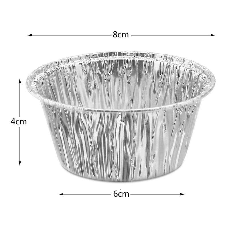 150 Pcs Aluminum Foil Cupcake, Disposable Muffin Liners, Ramekin Cups