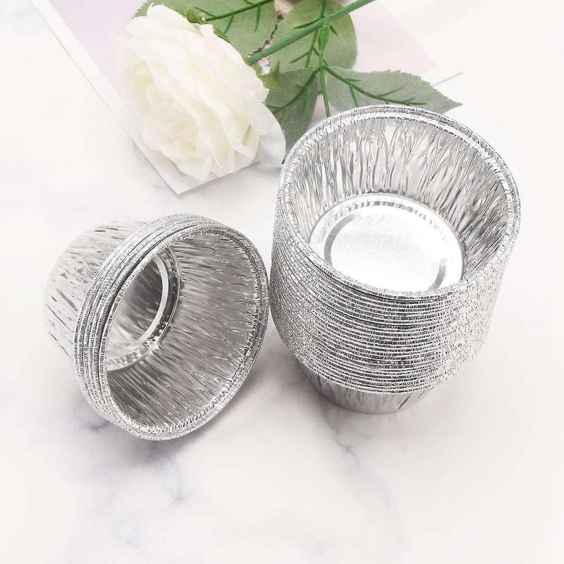 150 Pcs Aluminum Foil Cupcake, Disposable Muffin Liners, Ramekin Cups