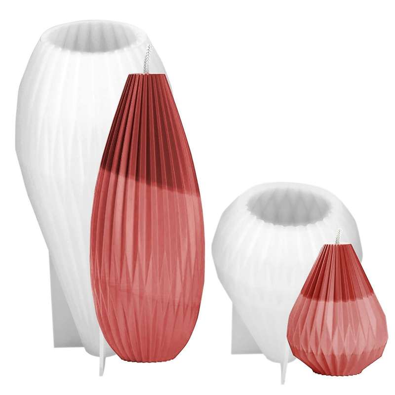 Silicone Candle Making Molds Pear Bottle Shape Molds for Aromatherapy