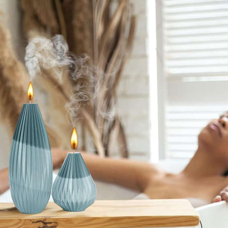 Silicone Candle Making Molds Pear Bottle Shape Molds for Aromatherapy