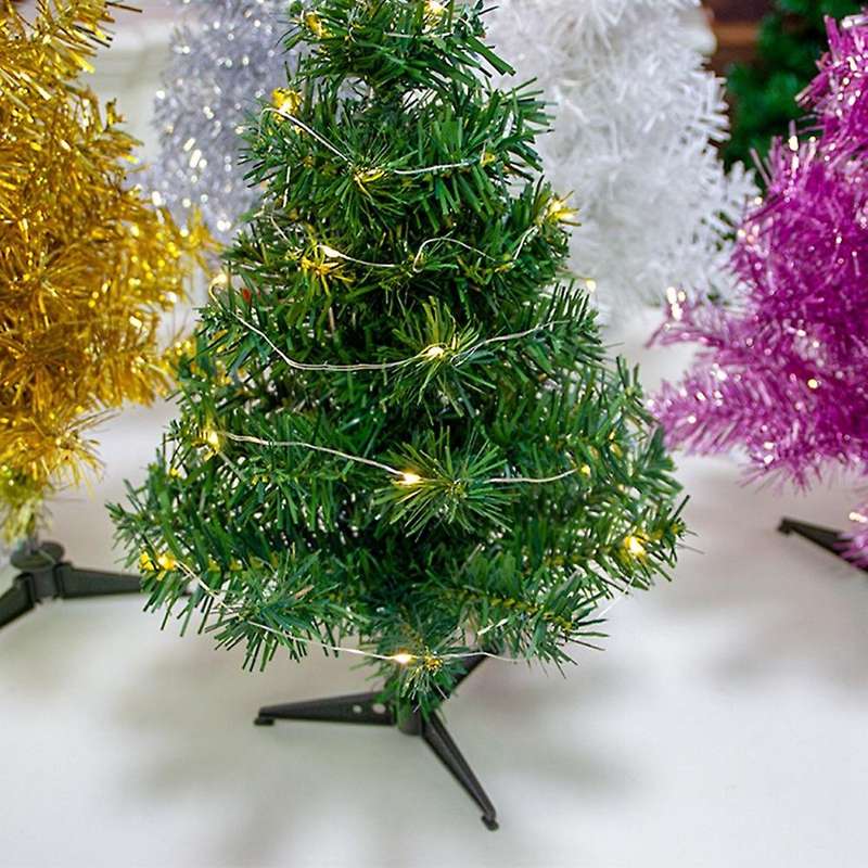 Green Pink Imitation Christmas Tree Store Window Holiday Decor D
