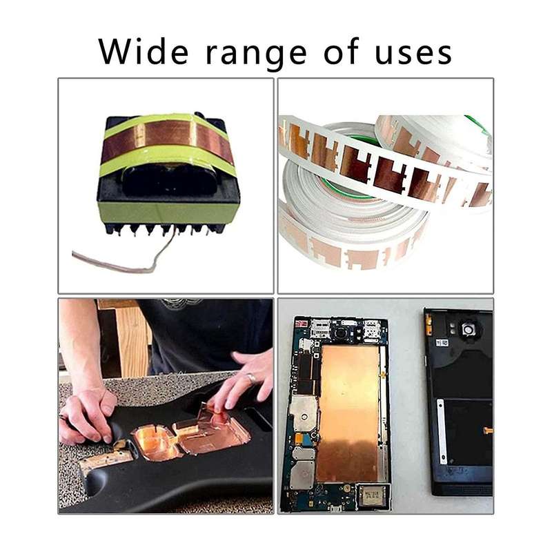 Copper Foil Tape 10mx50mm Wide Adhesive Copper Foil Tape Barrier Tape