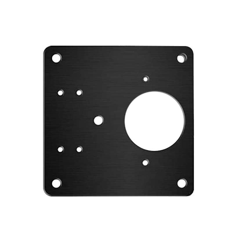 4 Pcs Stainless Steel Black Repair Plate with Screws for Furniture