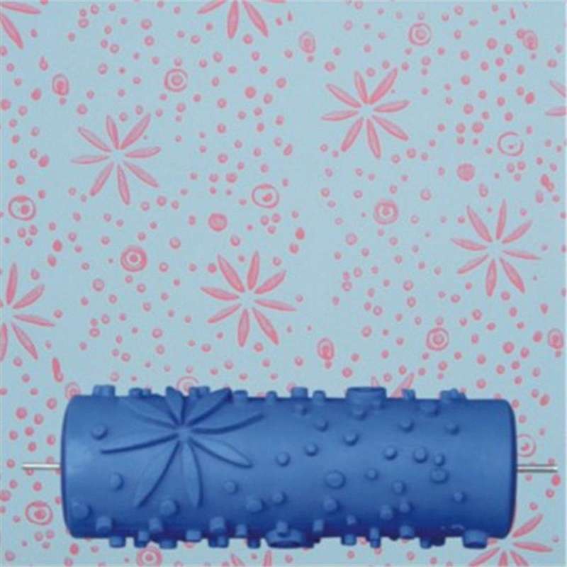 5 Inch Embossed Paint Roller Sleeve Wall Texture Stencil Decor 031y