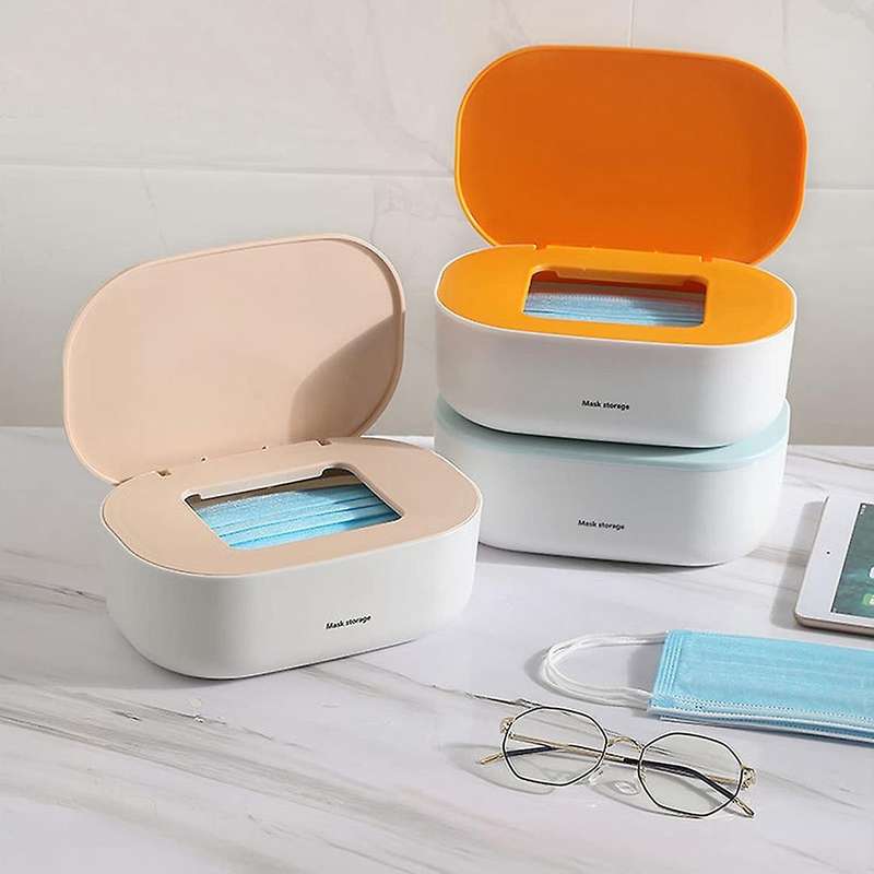 Large-capacity Mask Storage Box Wet Tissue Storage Box Blue