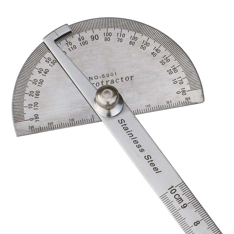 3 Pcs Stainless Steel Angle Finder with 10cm Ruler for Woodworking