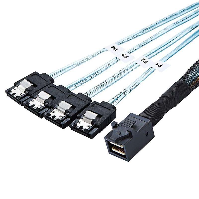 Internal Hd Mini Sas Sff-8643 to 4xsata Cable Hard Drive Cable 50cm