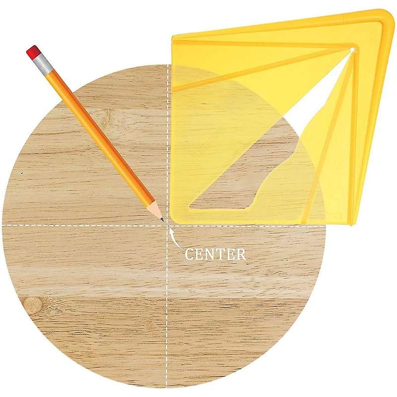 2 Pieces Plastic Center Finder for Wood Woodworkers Carpenters